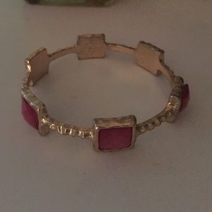 Gold and Magenta bangle