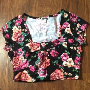 Charlotte Russe floral crop top