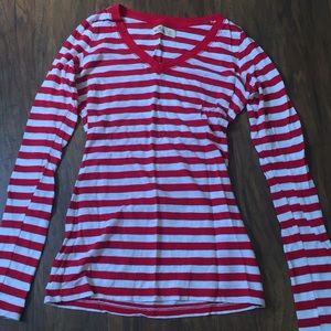 red and white striped Hollister shirt
