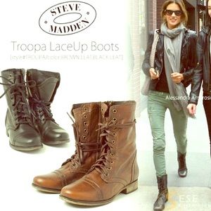 Steve Madden Troopa Boot in Cognac Brown 7.5