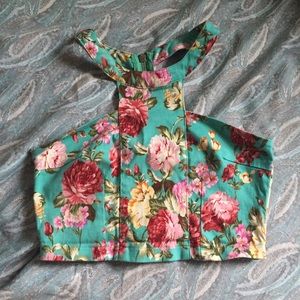 Brandy Melville Floral Halter Top