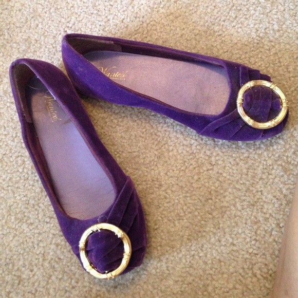 🎀 Purple Suede Flats 🎀