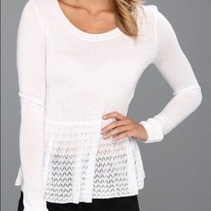 Kensie size large light sweater (white)