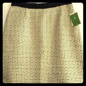 Kate Spade "be dazzled" black and gold skirt.