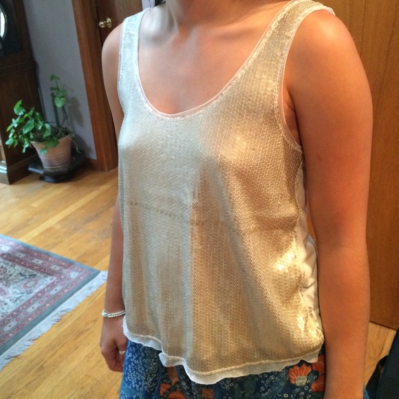 American Eagle sequined tank. Size small.