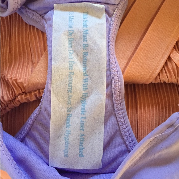 💋XHILIRATION LAVENDER W/TEAL BEADS BIKINI,NWT! - Picture 4 of 4