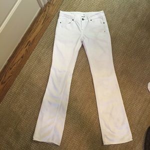 Genetic denim white flared jeans
