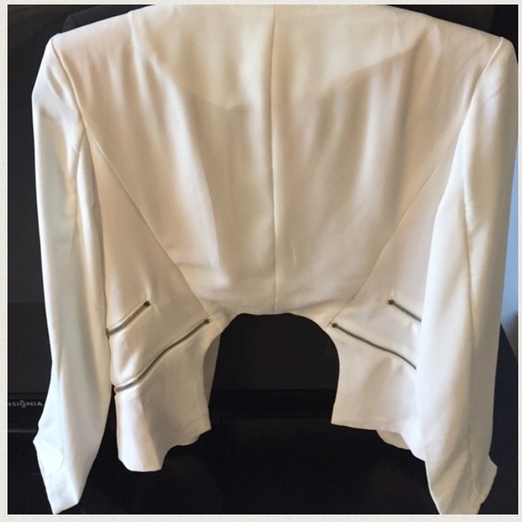 Double Zip White Blazer. NWT - Picture 4 of 4
