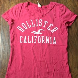 pink Hollister shirt