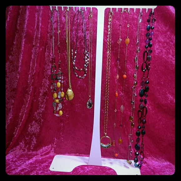 8 lia sophia necklaces. New