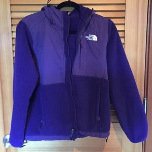 Purple north face jacket