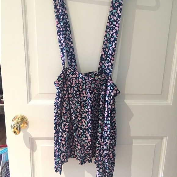 floral overall skirt