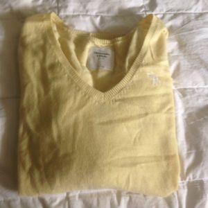 Abercrombie and Fitch yellow sweater