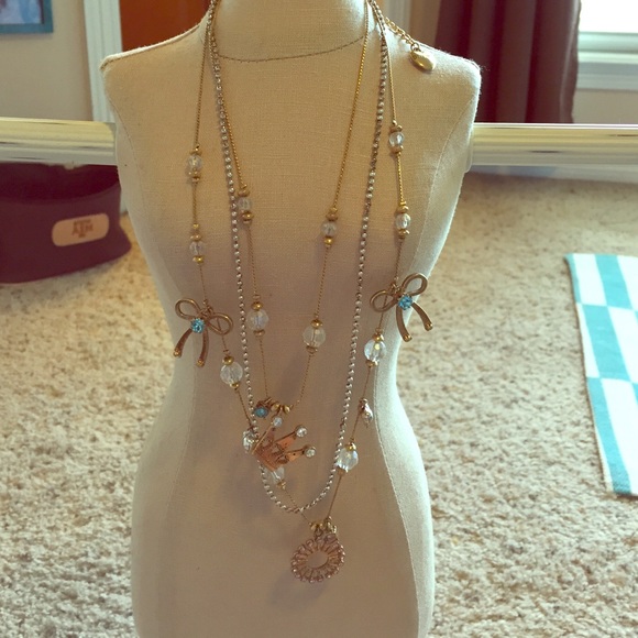 Betsey Johnson multilayer necklace