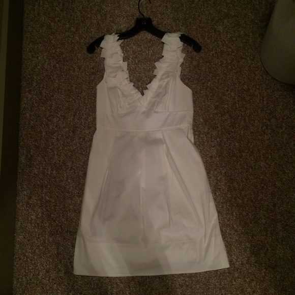 White BCBG dress