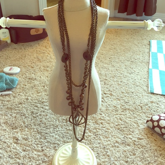 BKE Bronze multilayer necklace