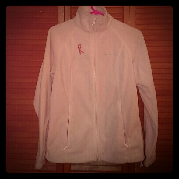 Light Pink Columbia Zip Up Fleece