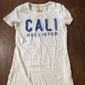 white Hollister top