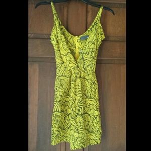 Black and yellow/gold dress