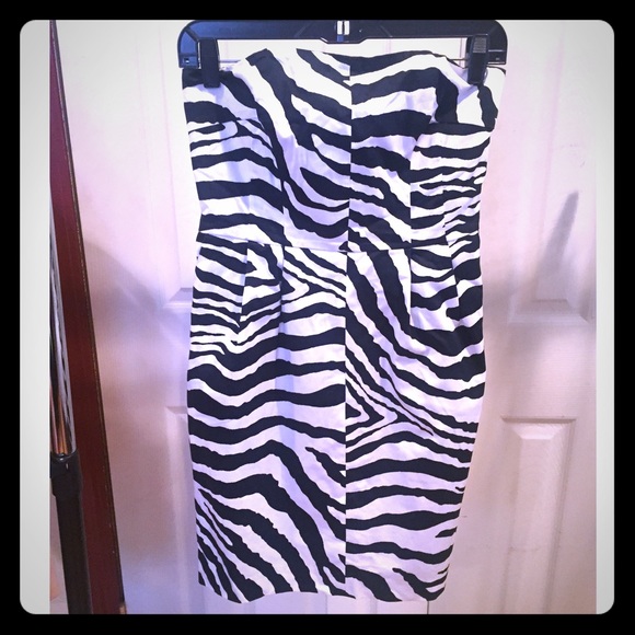 Express zebra print dress