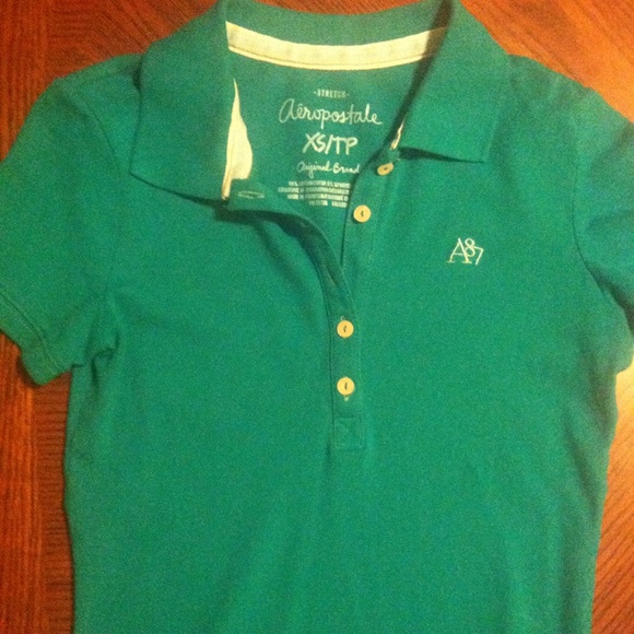 Aeropostale turquoise polo