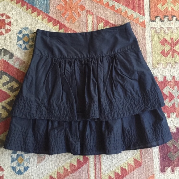 Black Double Layer Skirt