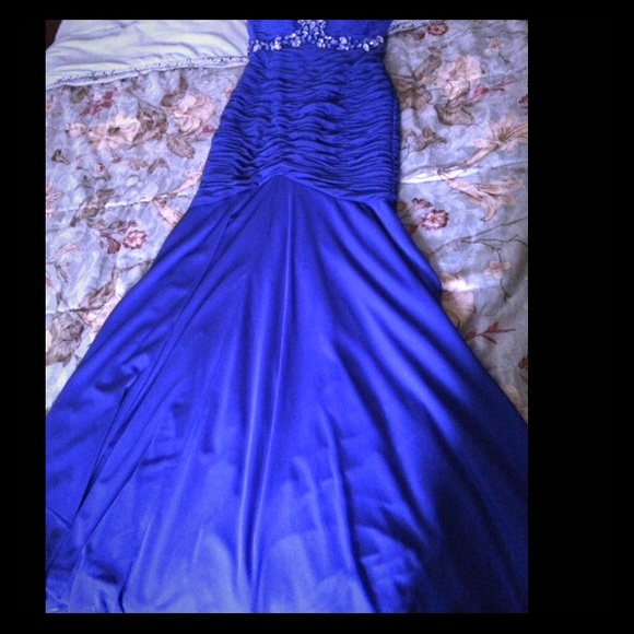 Royal blue prom dress