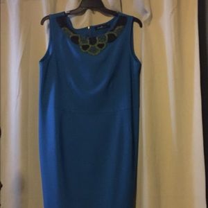 Blue sheath dress