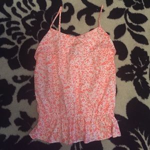 Floral neon gap Peter Pan collar