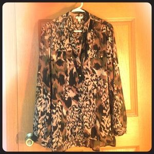 BongoPlus Shear Top, never worn. Animal print