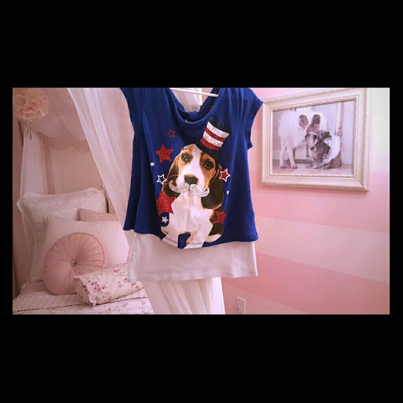 Justice sequin glitter 2pc shirt