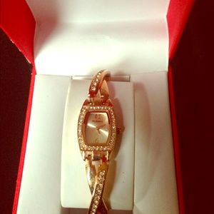 Rose Gold Bangle Watch by Style & Co