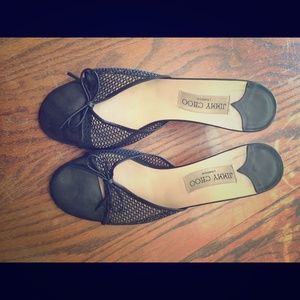 Jimmy Choos kitten heels.