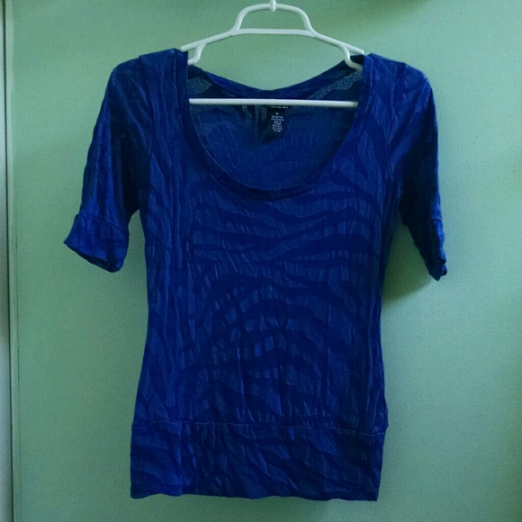 Rue 21 Blue Zebra Print