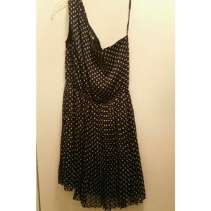 Here's a 1 strap polka dot dress