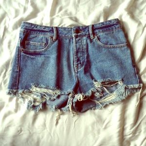 Distressed Brandy Shorts