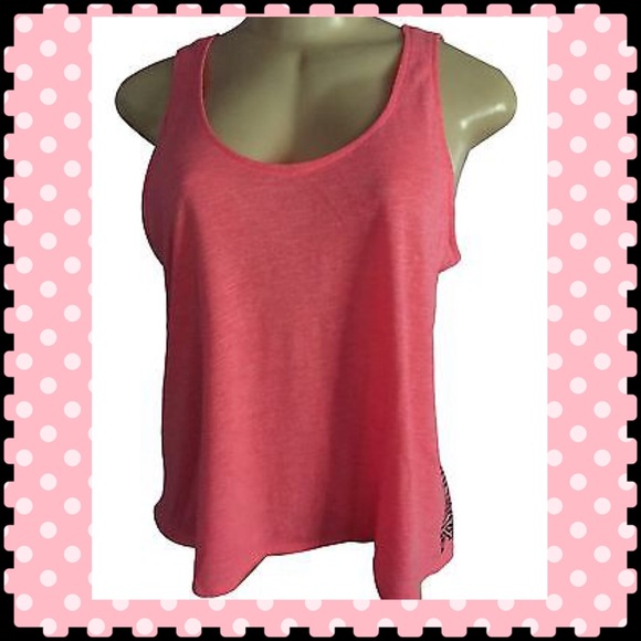 PINK Cropped Muscle Tank Top SZ XS