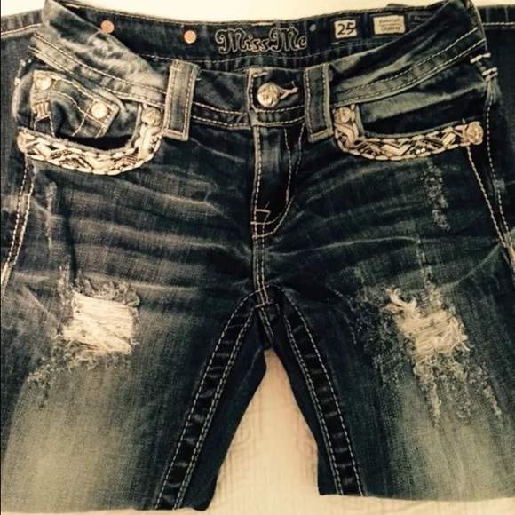 Miss me signature cropped jeans