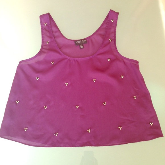Embellished Crop Top - Picture 1 of 4