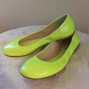 Boutique 9 Neon Yellow Augustina Ballerina Flats