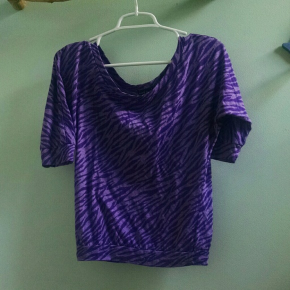 Wet Seal Purple Zebra