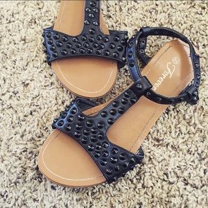 Cute gladiator studded sandals