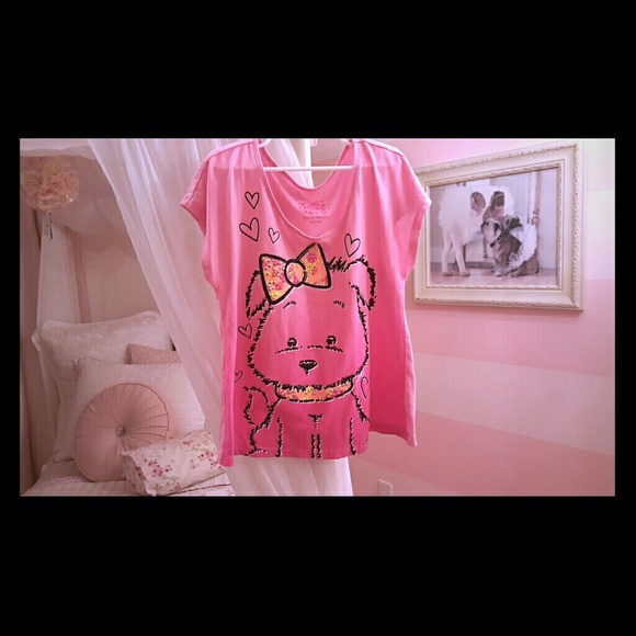 Justice rhinestone cropped shirt