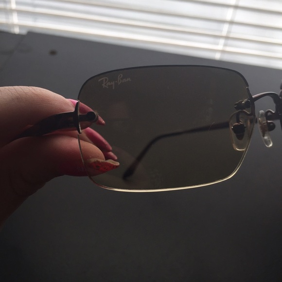 Authentic Rimless Ray Ban sunglasses - Picture 2 of 3