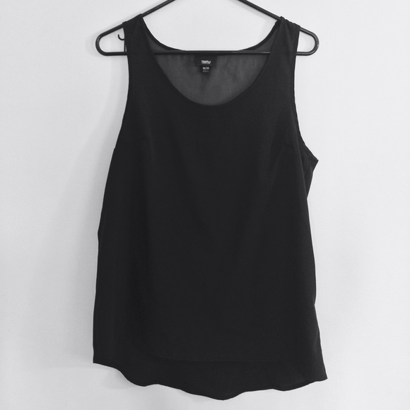 Sheer Black Tank Top