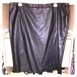 Faux Leather pencil skirt