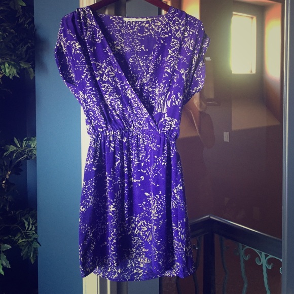 Kimchi Blue purple silk dress