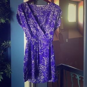 Kimchi Blue purple silk dress