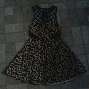 Cheetah print dress