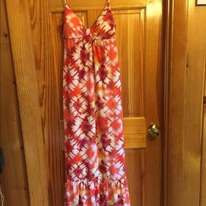 Orange summer dress